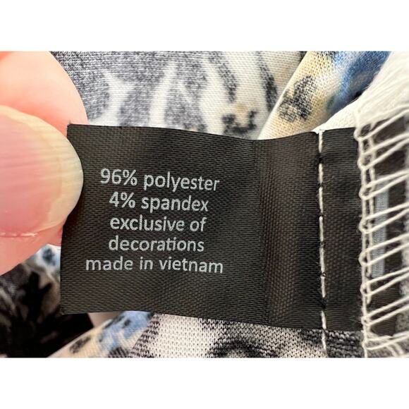 Lane Bryant Floral Bell Sleeve Dress Womens Size 28 Fit & Flare Boho Event - Picture 11 of 12